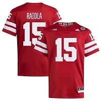 Men's adidas Dylan Raiola Scarlet Nebraska Huskers Home NIL Football Player Jersey