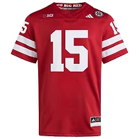 Men's adidas Dylan Raiola Scarlet Nebraska Huskers Home NIL Football Player Jersey