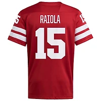 Maillot de football domicile NIL des Nebraska Huskers Dylan Raiola pour homme adidas