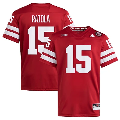 Men's adidas Dylan Raiola Scarlet Nebraska Huskers Home NIL Football Player Jersey