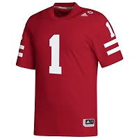 Maillot de footballeur adidas Matt Rhule Scarlet Nebraska Huskers NIL pour homme