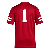 Maillot adidas # Scarlet Nebraska Huskers Premier pour homme