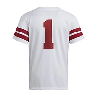Maillot adidas #1 blanc des Nebraska Huskers Premier pour homme