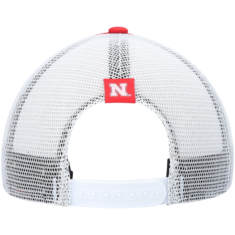 Casquette Snapback Wave Foam Trucker Huskers du Nebraska rouge/blanc adidas pour homme