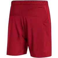 Short d'entraînement adidas Scarlet Nebraska Huskers 2021 Sideline AEROREADY pour homme