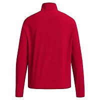 Veste demi-zipée adidas Scarlet Nebraska Huskers 2024 pour homme