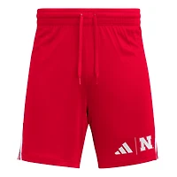 Short adidas Scarlet Nebraska Huskers AEROREADY 7" pour homme