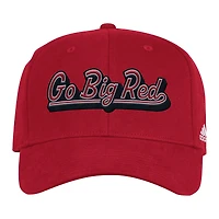 Men's adidas Scarlet Nebraska Huskers Chant Flex Hat
