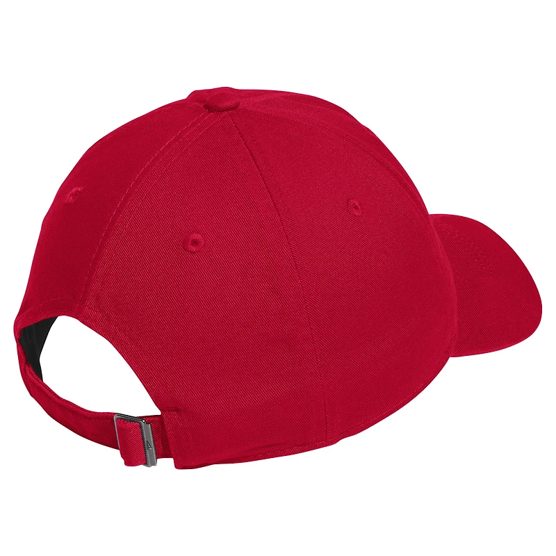 Men's adidas Scarlet Nebraska Huskers Locker Room Wordmark Slouch Adjustable Hat