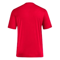 Men's adidas Scarlet Nebraska Huskers Locker Swish Tri-Blend T-Shirt