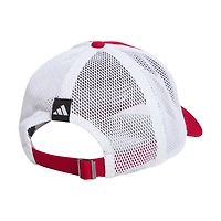 Casquette réglable adidas Scarlet Nebraska Huskers Mascot Slouch Trucker pour hommes