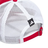 Casquette réglable adidas Scarlet Nebraska Huskers Mascot Slouch Trucker pour hommes