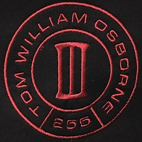 Polo adidas Tom Osborne noir Nebraska Huskers 255 Sideline coordinateur AEROREADY pour hommes