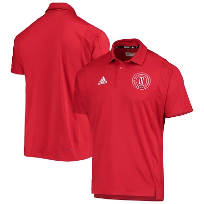 Men's adidas Tom Osborne Scarlet Nebraska Huskers 255 Sideline Coordinator AEROREADY Polo