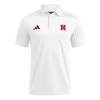 Men's adidas White Nebraska Huskers Ultimate 365 Polo