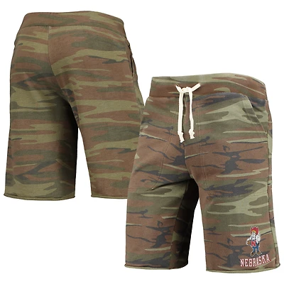 Short de détente Victory Huskers du Nebraska à motif camouflage chiné pour homme