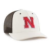 Casquette trucker ajustable Carhartt x '47 Nebraska Huskers naturelle/marron non teinte