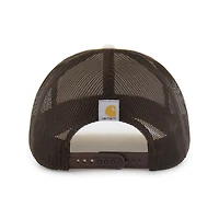 Casquette trucker ajustable Carhartt x '47 Nebraska Huskers naturelle/marron non teinte