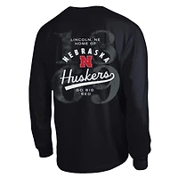 T-shirt à manches longues plastifié Champion Black Nebraska Huskers All-Star pour homme
