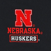 Veste texturée à quart de zip Champion Nebraska Huskers pour homme, noire