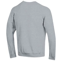 Sweat-shirt Champion Nebraska Huskers Arch Pill gris chiné pour homme