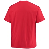 Men's Champion Scarlet Nebraska Huskers Big & Tall Arch Over Wordmark T-Shirt