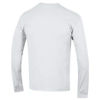 Men's Champion Nebraska Huskers Arch Over Logo 2-Hit Long Sleeve T-Shirt