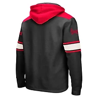 Men's Colosseum Black Nebraska Huskers 2.0 Lace-Up Pullover Hoodie