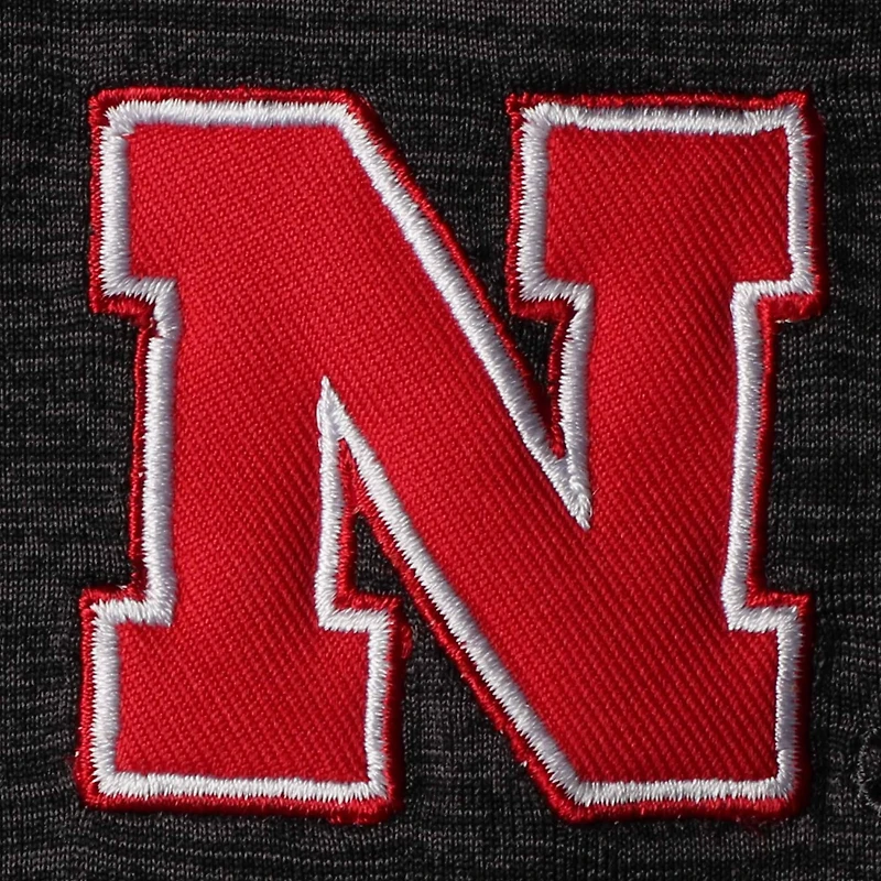 Men's Colosseum Black Nebraska Huskers Big & Tall Down Swing Polo