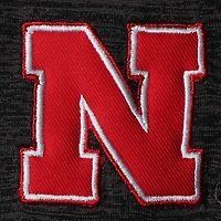 Men's Colosseum Black Nebraska Huskers Big & Tall Down Swing Polo