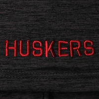 Men's Colosseum Black Nebraska Huskers Big & Tall Down Swing Polo