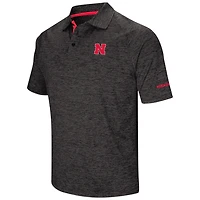 Polo Colosseum Black Nebraska Huskers Big & Tall Down Swing pour homme