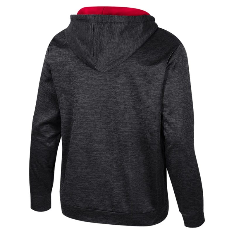 Men's Colosseum Black Nebraska Huskers Cypher Half-Zip Hoodie