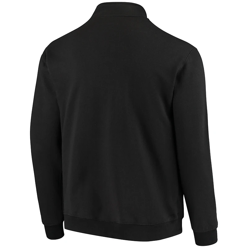 Men's Colosseum Black Nebraska Huskers Tortugas Logo Quarter-Zip Jacket