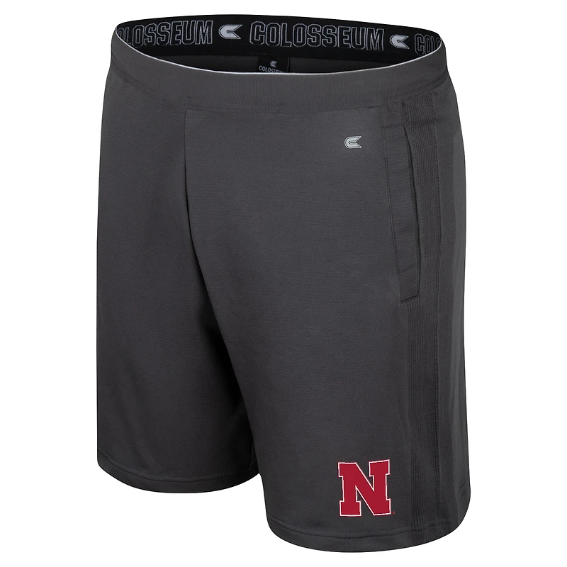 Men's Colosseum Charcoal Nebraska Huskers Forget Shorts
