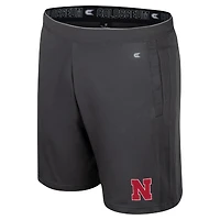 Men's Colosseum Charcoal Nebraska Huskers Forget Shorts