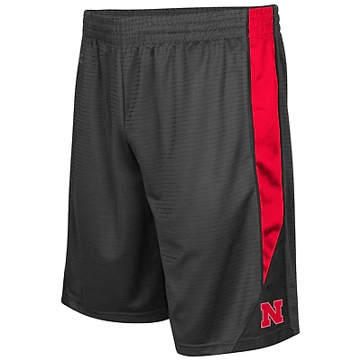 Men's Colosseum Charcoal Nebraska Huskers Turnover Shorts