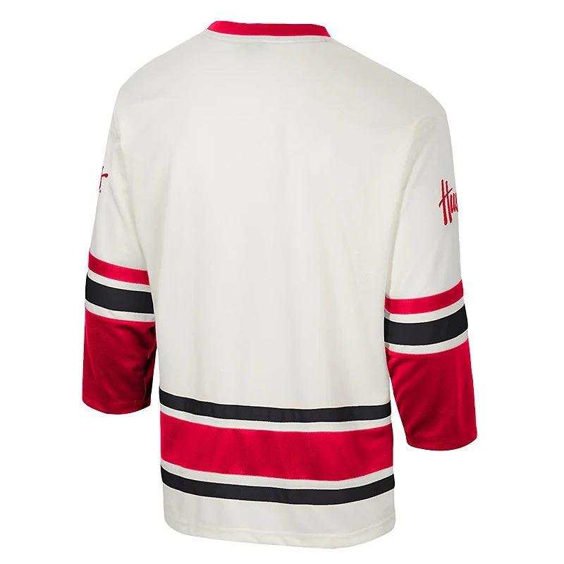 Maillot de hockey tendance Colosseum Cream Nebraska Huskers pour homme