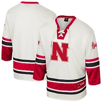 Maillot de hockey tendance Colosseum Cream Nebraska Huskers pour homme