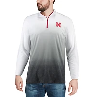 Veste Colosseum Grey Nebraska Huskers Magic Team Logo Quarter-Zip pour homme
