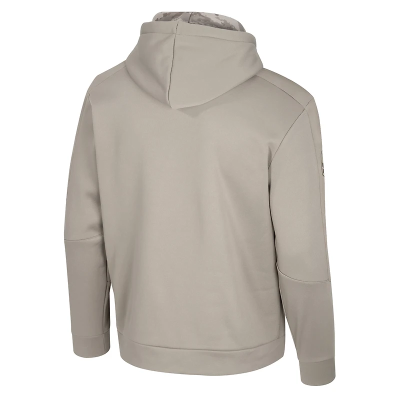 Sweat à capuche pour homme Colosseum Oatmeal Nebraska Huskers Big & Tall Operation Hat Trick Battalion