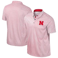 Polo Marty Rival pour homme Colosseum Scarlet Nebraska Huskers Big & Tall