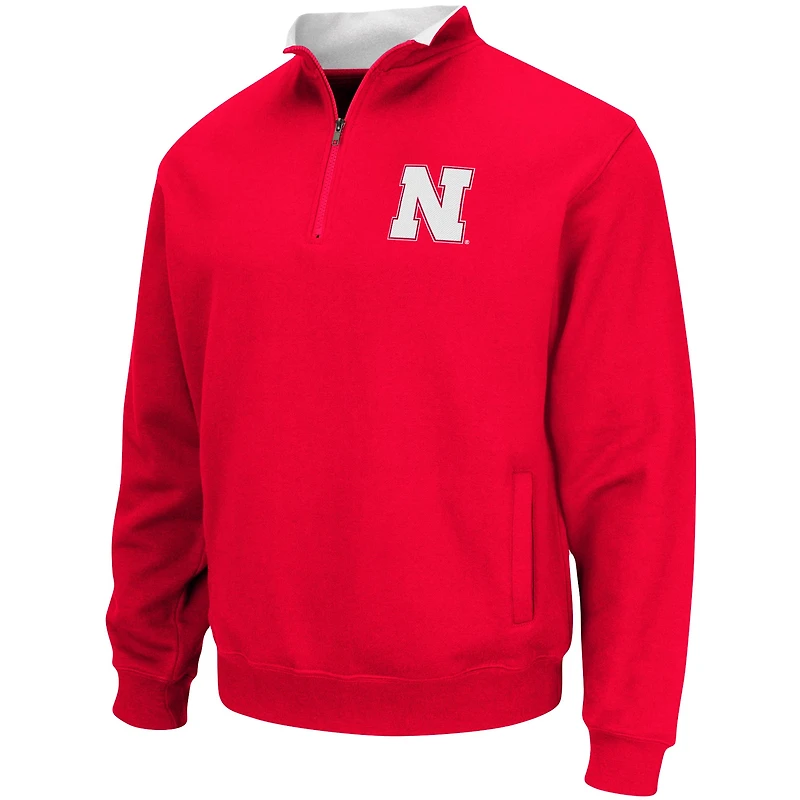 Colosseum Scarlet Nebraska Huskers Big & Tall Tortugas Veste à quart de zip pour homme