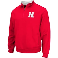 Colosseum Scarlet Nebraska Huskers Big & Tall Tortugas Veste à quart de zip pour homme