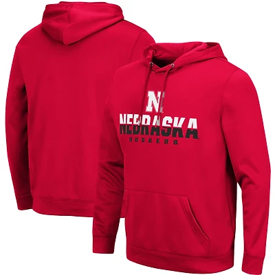 Sweat à capuche Colosseum Scarlet Nebraska Huskers Lantern pour homme