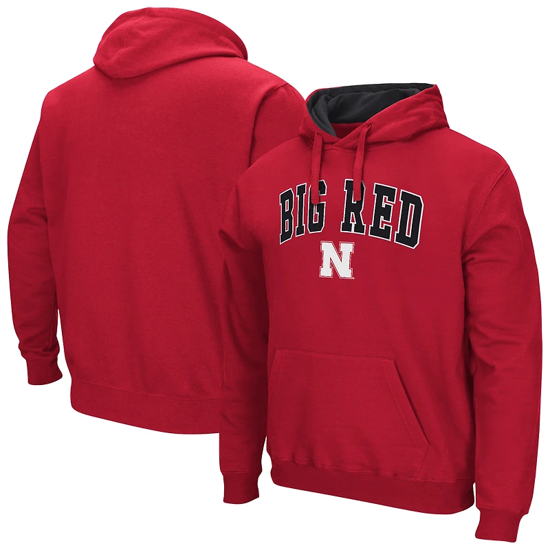 Men's Colosseum  Scarlet Nebraska Huskers Rally Cry Fleece Hoodie
