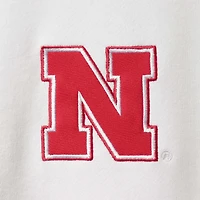 Men's Colosseum White Nebraska Huskers Tortugas Logo Quarter-Zip Jacket