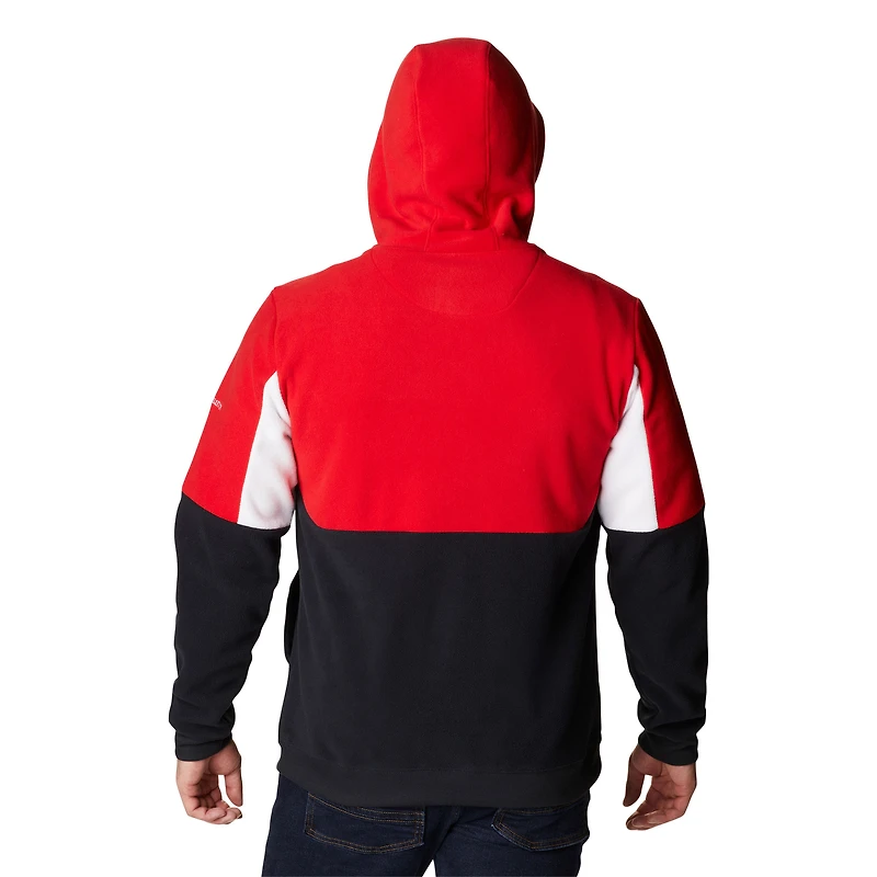 Sweat à capuche noir quart de zip Columbia Nebraska Huskers Lodge pour hommes