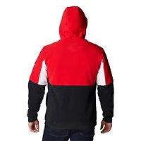 Sweat à capuche noir quart de zip Columbia Nebraska Huskers Lodge pour hommes