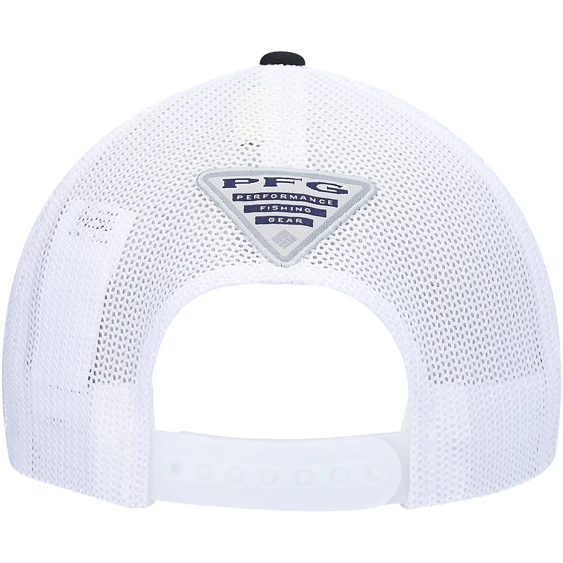 Men's Columbia Black Nebraska Huskers PFG Logo Snapback Hat